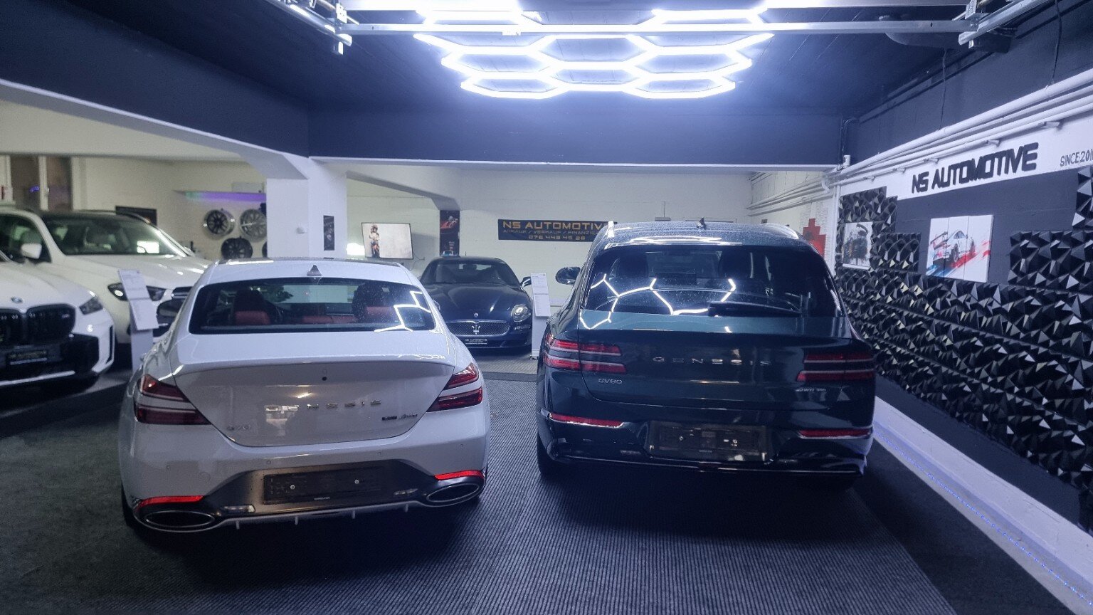 Von Swiss Detailing betreute Fahrzeuge in der Partnergarage NS Automotive